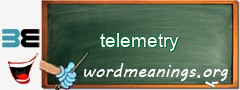 WordMeaning blackboard for telemetry